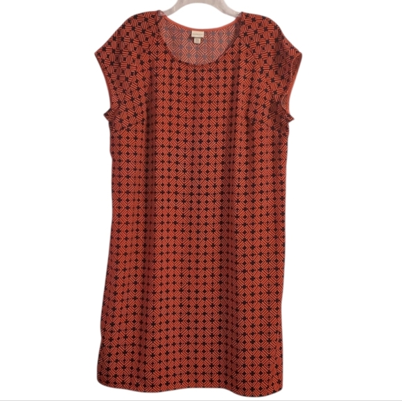 Merona Women's Geometric Print Shift Dress XXL - Picture 1 of 5